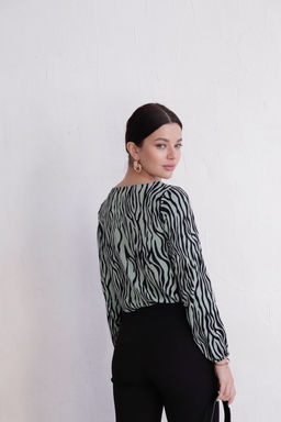 11740 Блуза без застёжки с принтом - Martichelli фото 6