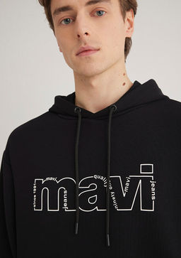 Mavi Logo Bask?l? Siyah Sweatshirt  фото 6