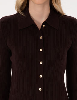 Kahverengi Slim Fit Triko H_rka - Pierre cardin фото 6