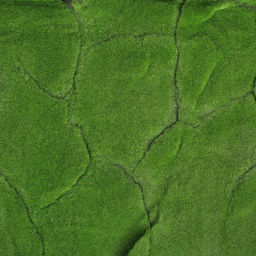 Мох искусственный, декоративный, полотно 1×1 м, рельефный, горный, зелёный, Greengo