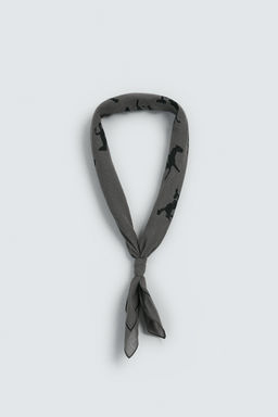 BANDANA ESTAMPADO CABALLOS / Gris - Zara фото 5