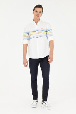 Мужская синяя рубашка с длинным рукавом - U.s. polo assn фото 11