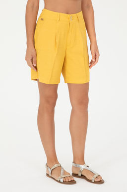 U. S. Polo Assn / Женские шафрановые тканые шорты - U.s. polo assn фото 2