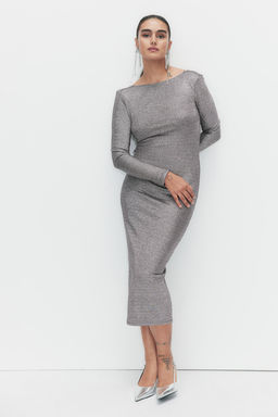 Vestido brillante con espalda en U - H&m фото 2