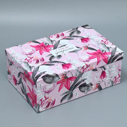 Набор подарочных коробок 10 в 1 Цветочный сад, 12 7 4 - 32.5 20 12.5 см - Дарите счастье фото 6