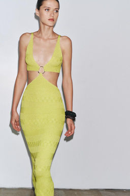 CUT-OUT KNIT DRESS - Zara фото 3
