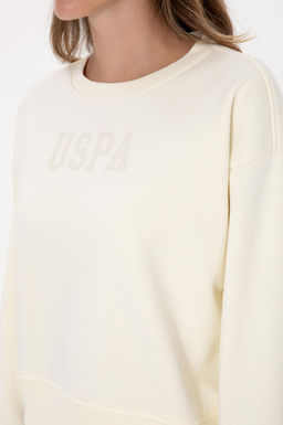 Kad_n Krem Basic Sweatshirt Sepette S_rpriz _ndirim - U.s. polo assn фото 7