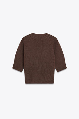 RIB KNIT SWEATER - Zara фото 11
