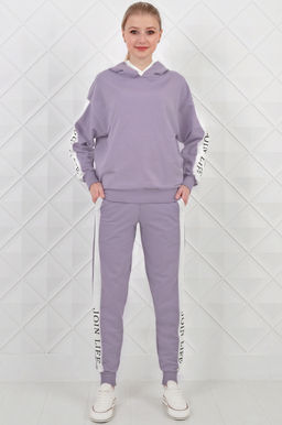 Арт. 2355 Костюм с брюками женский 44-52 (5 шт) Цвет:верх- кэмел, белый, низ- кэмел, белый - Калинка фото 15