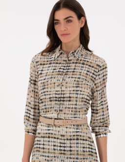 Bej Comfort Fit Uzun Kollu G_mlek - Pierre cardin фото 3