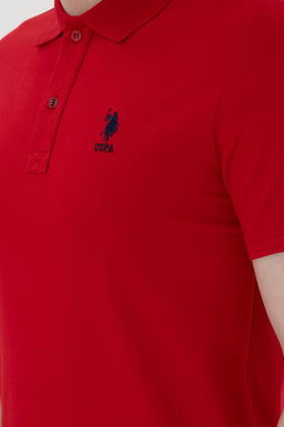 Erkek Slim Fit Polo Yaka K_rm_z_ Basic Ti__rt Sepette S_rpriz _ndirim - U.s. polo assn фото 7