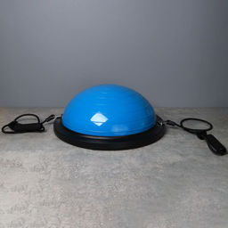 Полусфера балансировочная BOSU 46см Woohooo Drops эспандер, насос/ синий / B46Dr-B/ уп5 - ГалеонТрейд фото 5