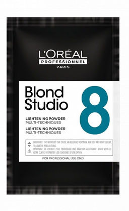 (цена за 2 шт) Осветляющая пудра для мульти техник (до 8 уровней осветления) blond studio 50 гр Lore - Loreal professionnel фото 2
