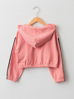 Kap??onlu Slogan Yaz? Bask?l? Uzun Kollu K?z ?ocuk Sweatshirt - Waikiki фото 2