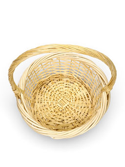 Корзина плетёная для хранения, лоза, светлая, набор 3 шт.