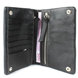 Портмоне мужское Croco-ПР-801 натуральная кожа 2 отд, 12 карм, рем-петля, черный флотер (40) 211543  фото 3