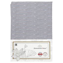 Простыня 2-х спальная на резинке Жду тебя К 140х200см, свесы 27см, твил-сатин 115г/м2, хлопок 100%, упаковка классическая ПВХ 28х41см, Домашняя мода (Россия)  фото 3