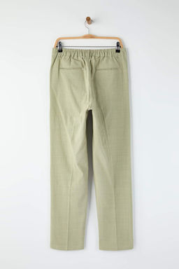 Ac?k Haki Keten Gorunumlu Erkek Pantolon TMNAW26PL00003