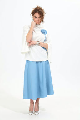 Костюм NIKVA н952-2 молоко+голубой фото 6