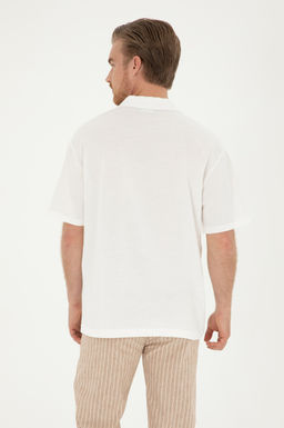 Мужская футболка цвета экрю Неожиданная скидка в корзине