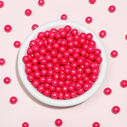 Посыпка кондитерская в кондитерской глазури Жемчуг Малиновый 6-8 мм 50 г - Simaland фото 2