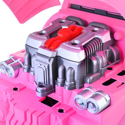 Набор Автомеханик ( разборные детали под капотом, свет/звук, дистанционный пульт), в коробке