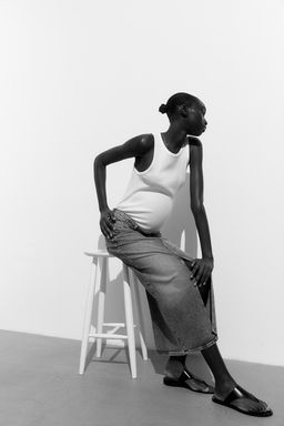 MAMA Falda denim Before & After - H&m фото 3