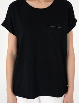 Siyah Regular Fit Ti__rt - Pierre cardin фото 6
