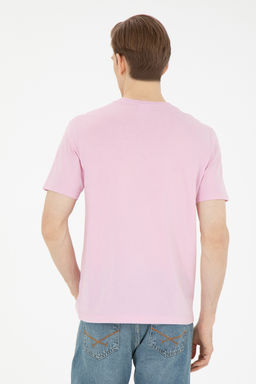 Мужская розовая базовая футболка - U.s. polo assn фото 12