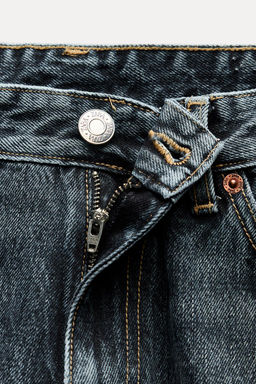 RELAXED FIT FOLD-UP LOW-RISE JEANS - Zara фото 29