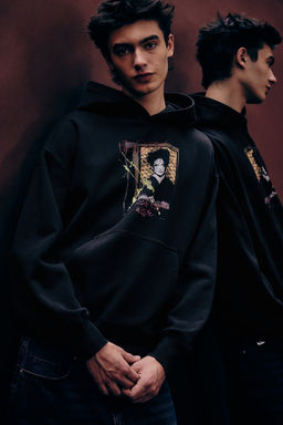 Sudadera con capucha y motivo Oversized Fit