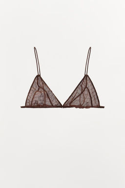 STRUCTURED SILK BRALETTE - Zara фото 9
