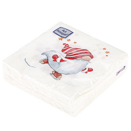 Салфетки бумажные Art Bouquet 20х20см, 2-х слойные, 30 штук в упаковке, 100% целлюлоза, Веселый человечек (Россия) - Домашняя мода фото 3