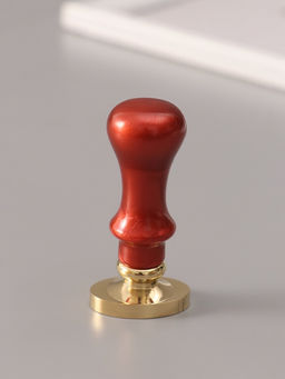 Печать для сургуча с пластиковой ручкой «Рамка овальная веточка», 6.3×3×2 см