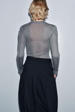 EXTRA FINE KNIT TOP - Zara фото 4