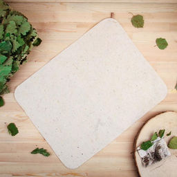 Коврик - сидушка для бани, 50×40 см, войлок, белый