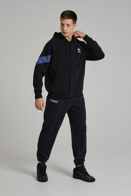 Толстовка на молнии Черный/Синий - Anta фото 2