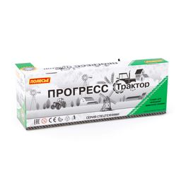 Трактор Прогресс с бортовым прицепом инерционный (зелёный) (в коробке) - Полесье фото 9