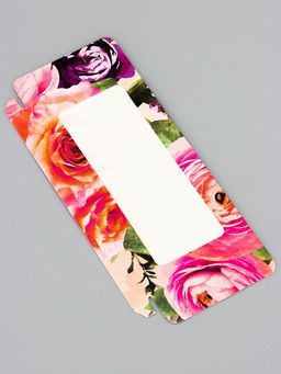 Цена за 5 шт. Подарочная коробка под плитку шоколада, с окном, «Цветочки», 17.1×8×1.4 см