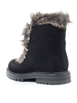 04-AH25-2 BLACK Ботинки зимние женские (натуральная замша, натуральный мех) - Фабричный китай фото 6