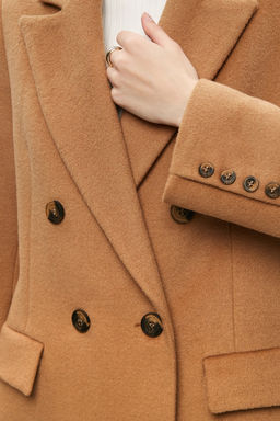 Пальто прямое двубортное - Mollis фото 4