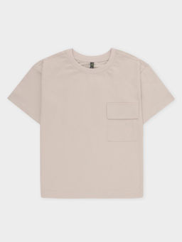 К 302591/бежевый 0403 фуфайка (футболка) для мал