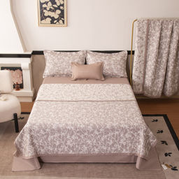 Комплект постельного белья на резинке Сатин Aurora Veil с Покрывалом AVR007 180*200*25;160*200*25;140*200*25 Евро - Ситрейд фото 8