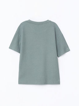 Bisiklet Yaka Basic K?sa Kollu Erkek ?ocuk Ti??rt - Waikiki фото 2