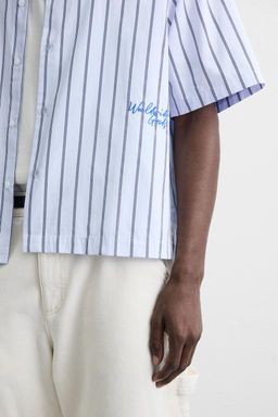 STRIPED EMBROIDERED SHIRT - Zara фото 5