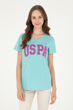 Женская мятная базовая футболка Неожиданная скидка в корзине