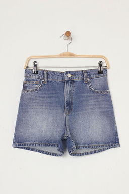 TRENDYOLMILLA Siyah Beli Lastikli City Denim Sort TWOSS25SR00153 фото 12