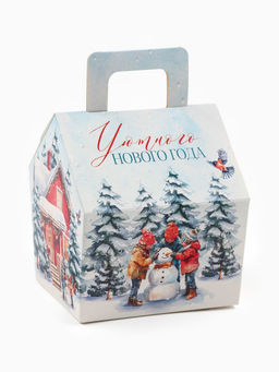 Печенье с предсказанием в коробке-домик Уютного Нового года, 2 шт. - Фабрика счастья фото 2