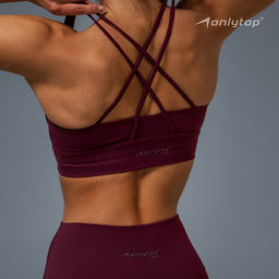 Топ спортивный женский ONLYTOP Sculpt, размер 44 (M), цвет сливовый