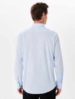 Сорочка мужская длинный рукав GREG 210/237/BL/ZN STRETCH